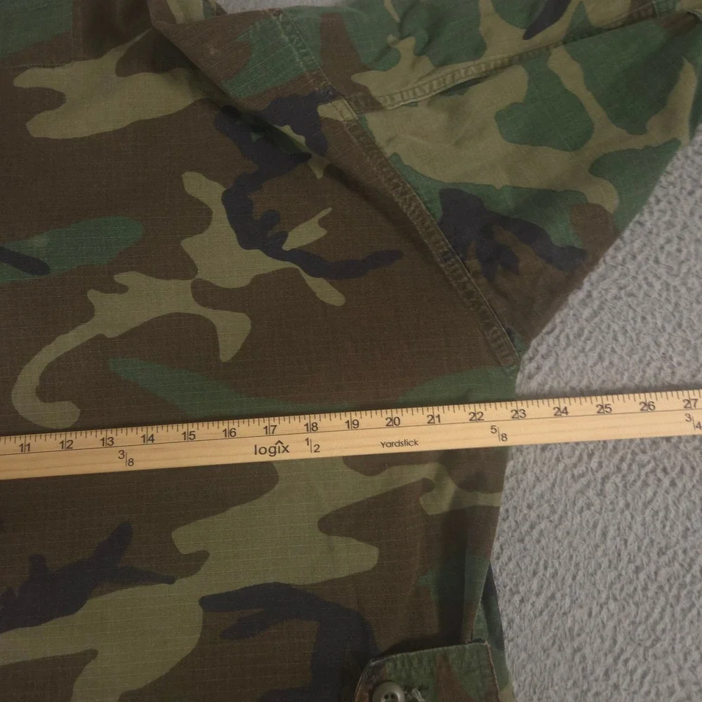 VINTAGE American Apparel Jacket Mens Medium Green Woodland Camo Ripstop 80s 90s